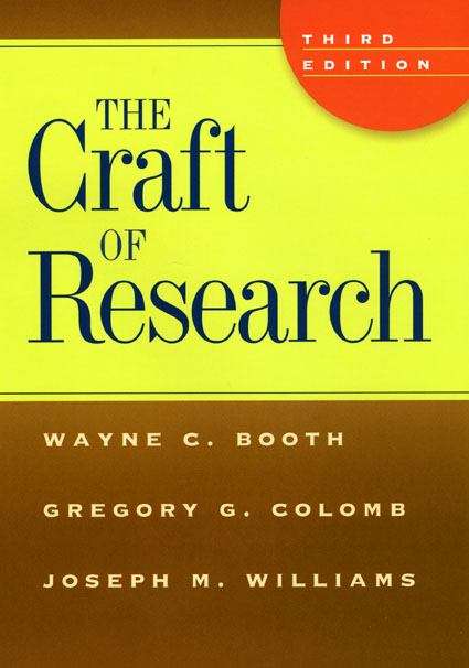 Book cover of The Craft of Research (3rd edition)