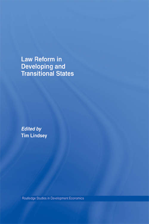 Book cover of Law Reform in Developing and Transitional States (Routledge Studies in Development Economics #54)