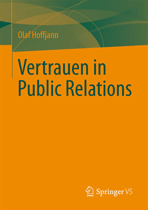 Book cover of Vertrauen in Public Relations