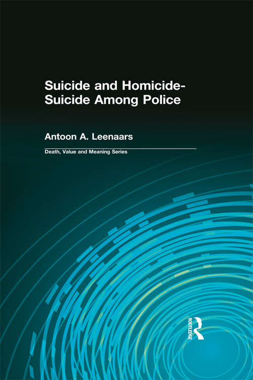 Book cover of Suicide and Homicide-Suicide Among Police