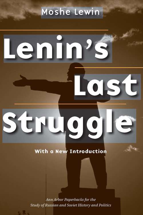 Book cover of Lenin's Last Struggle