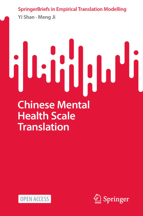 Book cover of Chinese Mental Health Scale Translation (2024) (New Frontiers in Translation Studies)