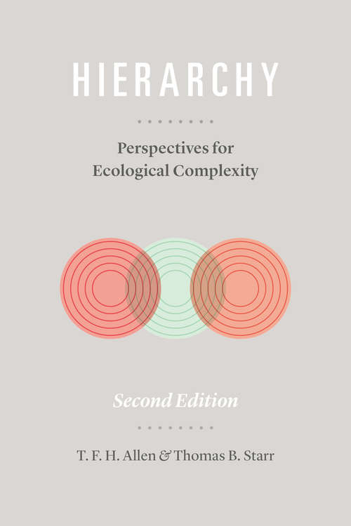 Book cover of Hierarchy: Perspectives for Ecological Complexity