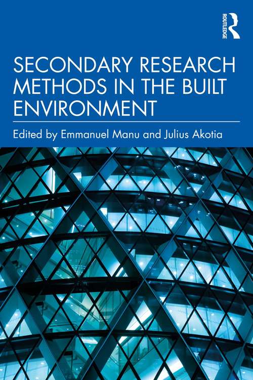 Book cover of Secondary Research Methods in the Built Environment