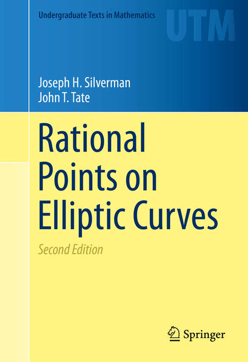 Book cover of Rational Points on Elliptic Curves