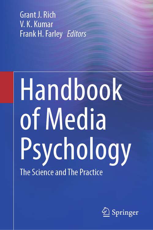 Book cover of Handbook of Media Psychology: The Science and The Practice (2024)
