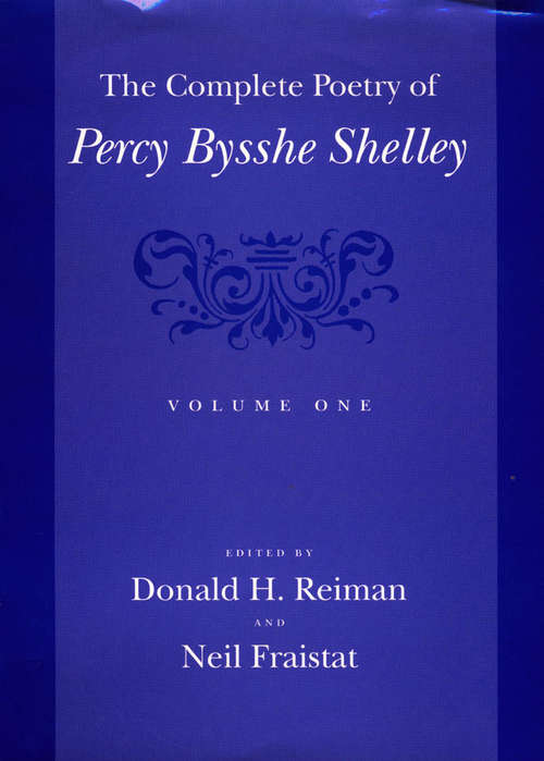 Book cover of The Complete Poetry of Percy Bysshe Shelley