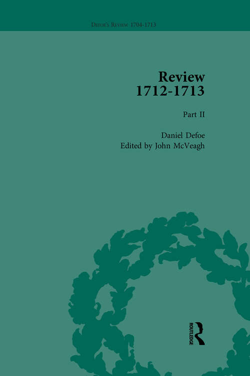 Book cover of Defoe's Review 1704–13, Volume 9 (Defoe's Review 1704–13)