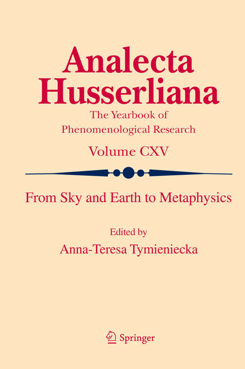 Book cover of From Sky and Earth to Metaphysics