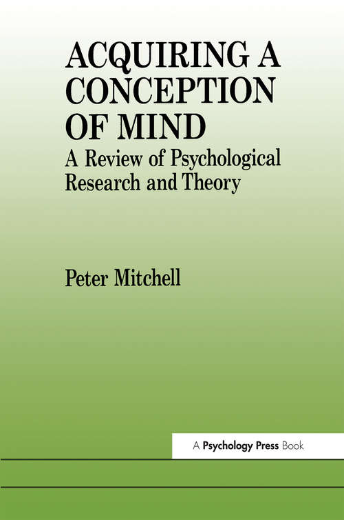 Book cover of Acquiring a Conception of Mind: A Review of Psychological Research and Theory