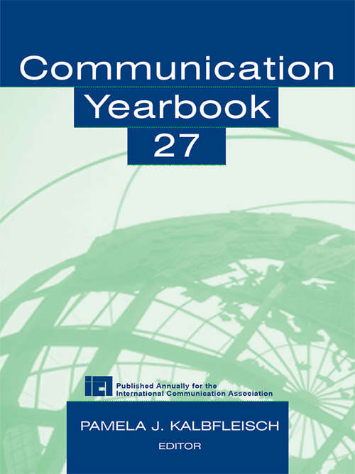 Book cover of Communication Yearbook 27