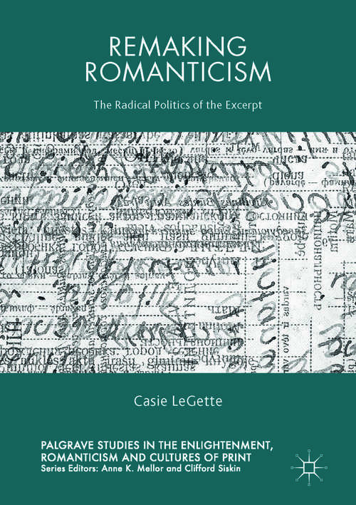 Book cover of Remaking Romanticism