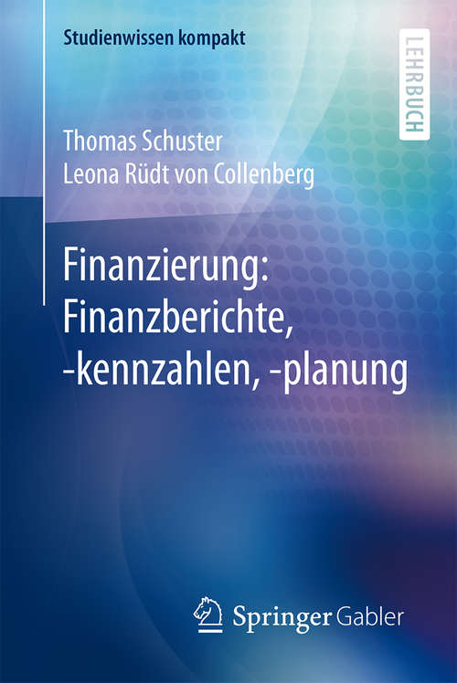 Book cover of Finanzierung: Finanzberichte, -kennzahlen, -planung