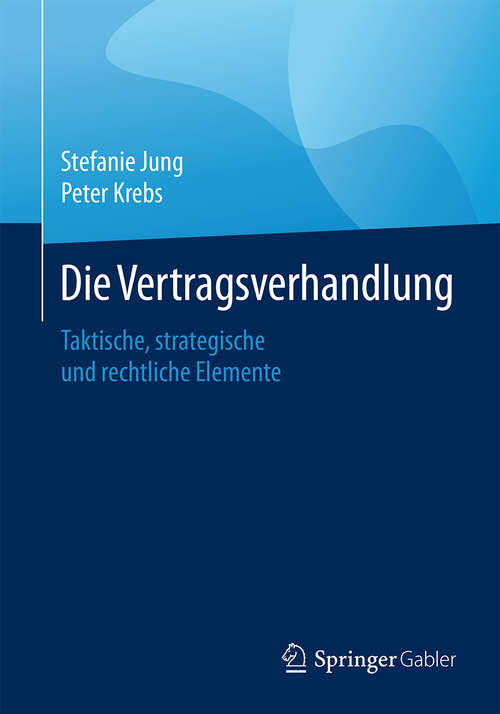 Book cover of Die Vertragsverhandlung