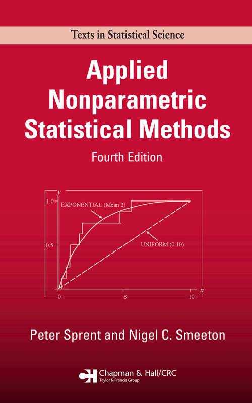 Book cover of Applied Nonparametric Statistical Methods (4) (Chapman & Hall/CRC Texts in Statistical Science)