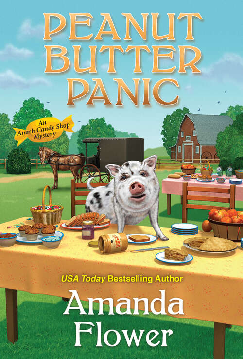 Book cover of Peanut Butter Panic (An Amish Candy Shop Mystery #7)