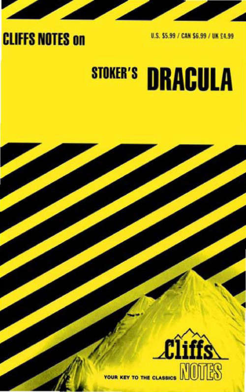 Book cover of CliffsNotes on Stoker's Dracula