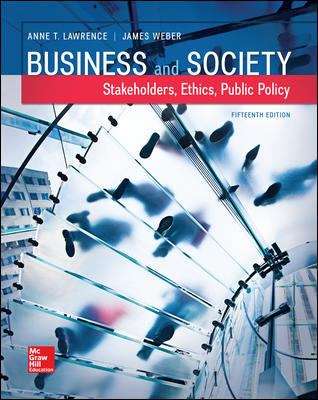 Book cover of Business And Society: Stakeholders, Ethics, Public Policy