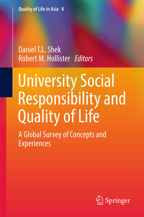 Book cover of University Social Responsibility and Quality of Life