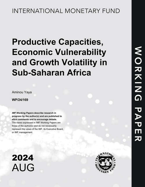 Book cover of Productive Capacities, Economic Vulnerability and Growth Volatility in Sub-Saharan Africa