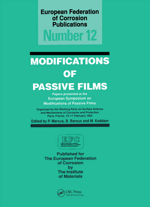 Book cover of Modifications of Passive Films