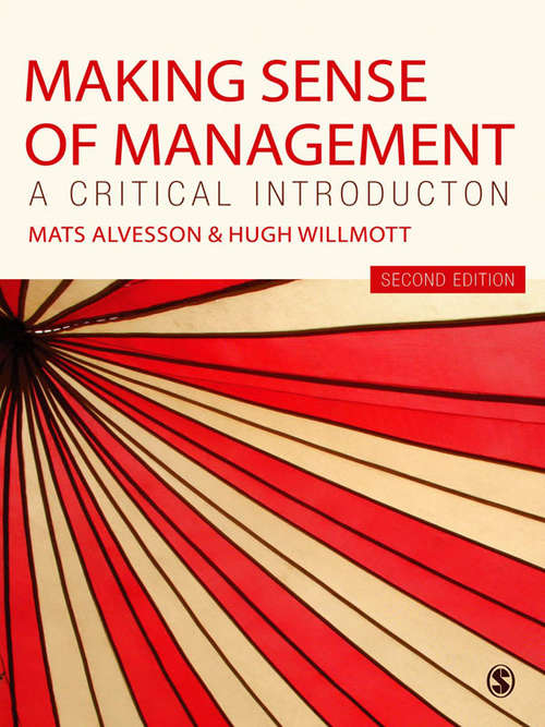 Book cover of Making Sense of Management: A Critical Introduction