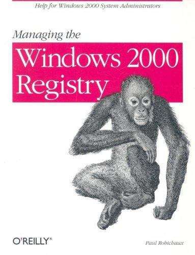 Book cover of Managing the Windows 2000 Registry