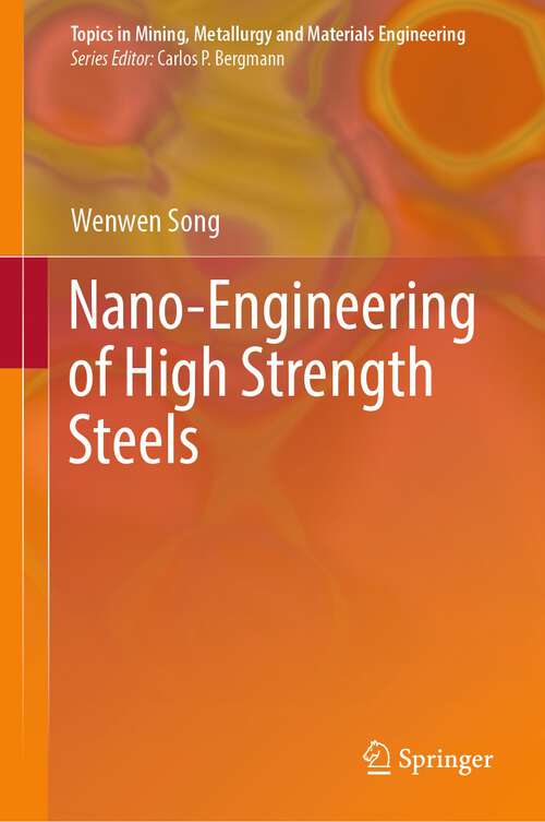 Book cover of Nano-Engineering of High Strength Steels (1st ed. 2024) (Topics in Mining, Metallurgy and Materials Engineering)