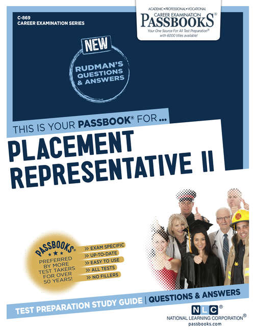 Book cover of Placement Representative II: Passbooks Study Guide (Career Examination Series)