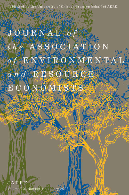 Book cover of Journal of the Association of Environmental and Resource Economists, volume 10 number 1 (January 2023)