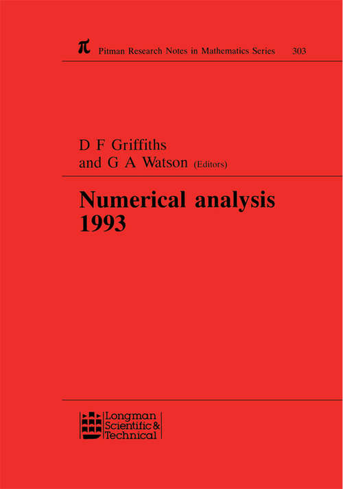 Book cover of Numerical Analysis 1993