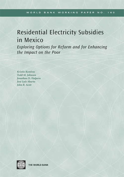 Book cover of Residential Electricity Subsidies in Mexico