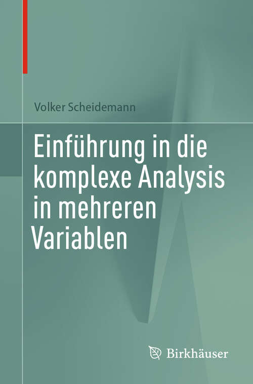 Book cover of Einführung in die komplexe Analysis in mehreren Variablen (2024)