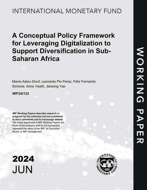 Book cover of A Conceptual Policy Framework for Leveraging Digitalization to Support Diversification in Sub-Saharan Africa (Imf Working Papers)