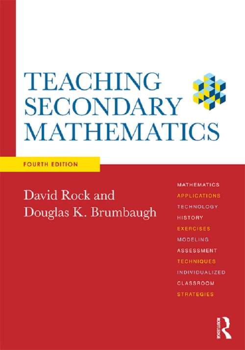 Book cover of Teaching Secondary Mathematics (4)