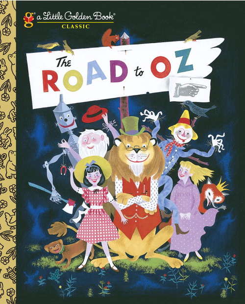 Book cover of The Road to Oz (Little Golden Book)