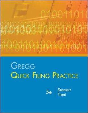 Book cover of Gregg Quick Filing Practice: Student Text Guide