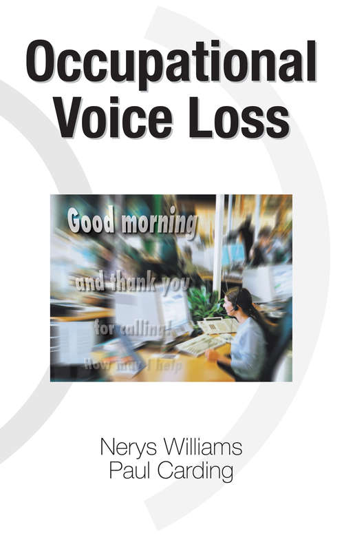 Book cover of Occupational Voice Loss