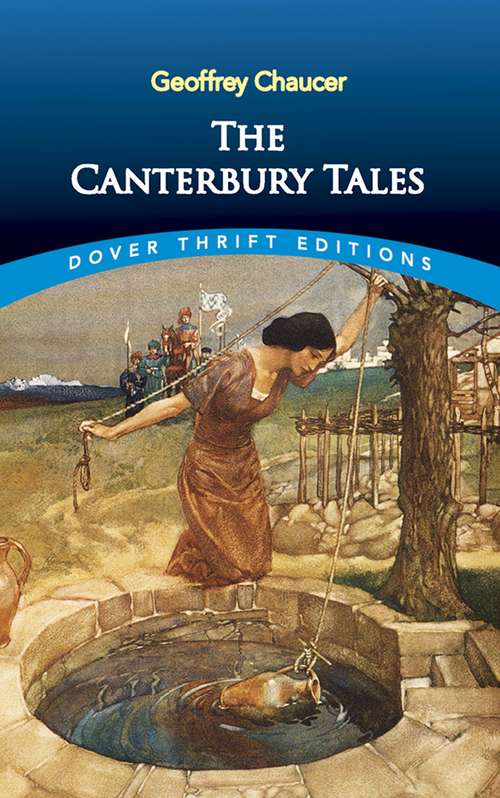 Book cover of The Canterbury Tales (Dover Thrift Editions)