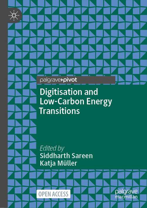 Book cover of Digitisation and Low-Carbon Energy Transitions (1st ed. 2023)