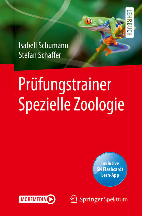 Book cover of Prüfungstrainer Spezielle Zoologie (1. Aufl. 2020)