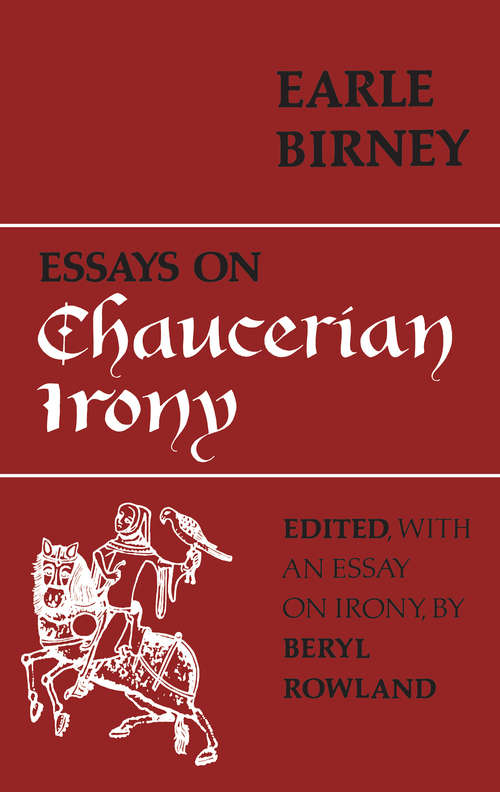 Book cover of Essays on Chaucerian Irony