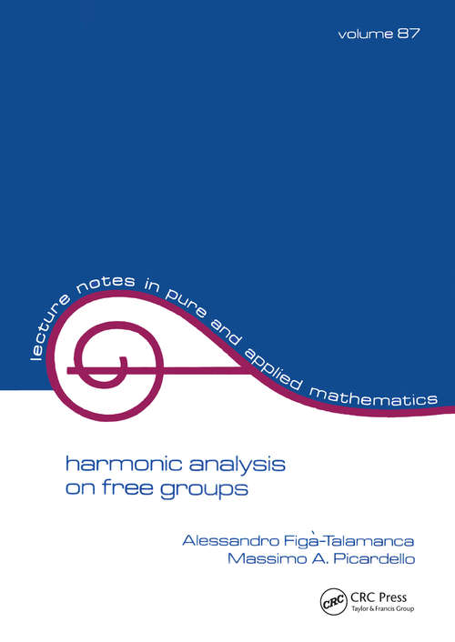 Book cover of Harmonic Analysis on Free Groups