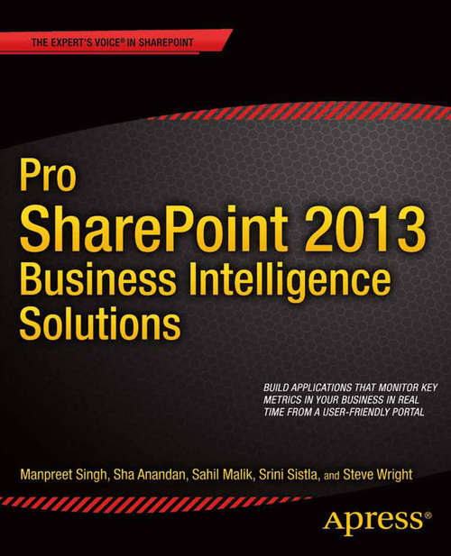 Book cover of Pro SharePoint 2013 Business Intelligence Solutions