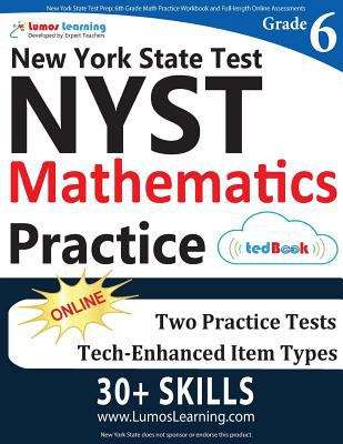 Book cover of New York State Test Prep: 6th Grade Math Practice Workbook