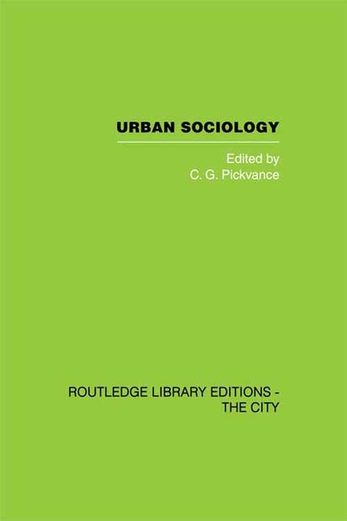 Book cover of Urban Sociology: Critical Essays