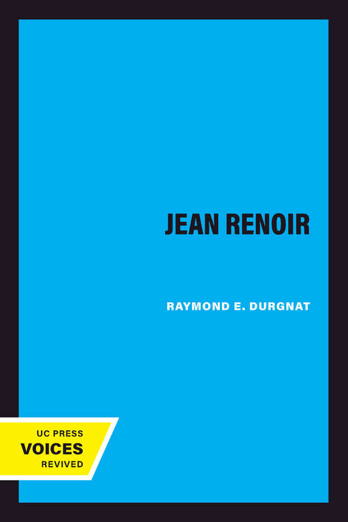 Book cover of Jean Renoir