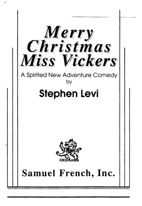 Book cover of Merry Christmas Miss Vickers