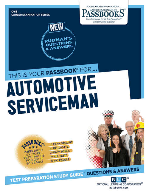 Book cover of Automotive Serviceman: Passbooks Study Guide (Career Examination Series)