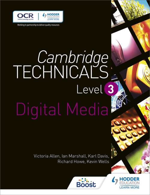 Book cover of Cambridge Technicals Level 3 Digital Media